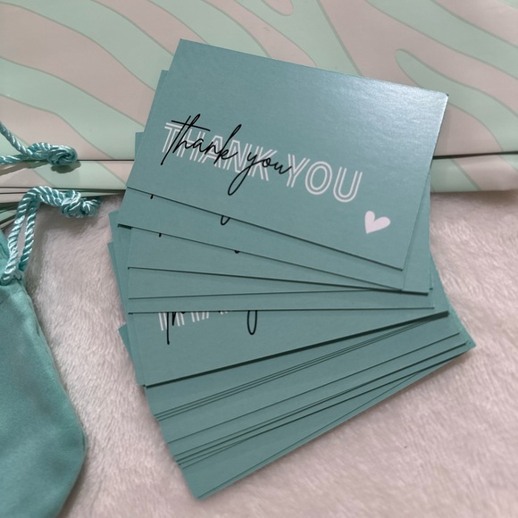 LAST SET Mint Green Zebra Print Poly Mailers & Aqua Shipping Essentials Set - Picture 4 of 6